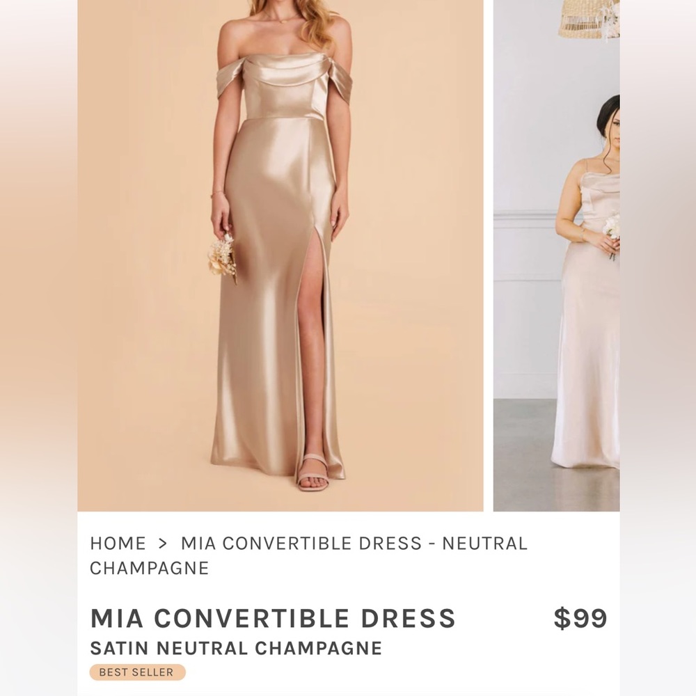Birdy Grey Mia Convertible Dress - champagne - extra small